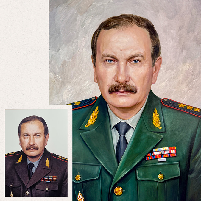 Мужской портрет маслом